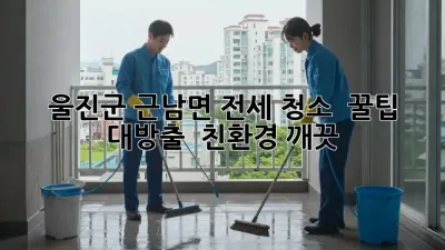 울진군 근남면 전세 청소 ✨ 꿀팁 대방출! 🏡 #친환경 #깨끗