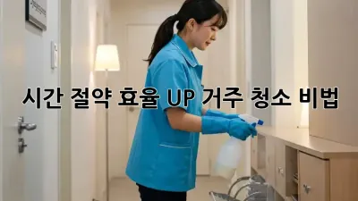 시간 절약! 효율 UP! 거주 청소 비법
